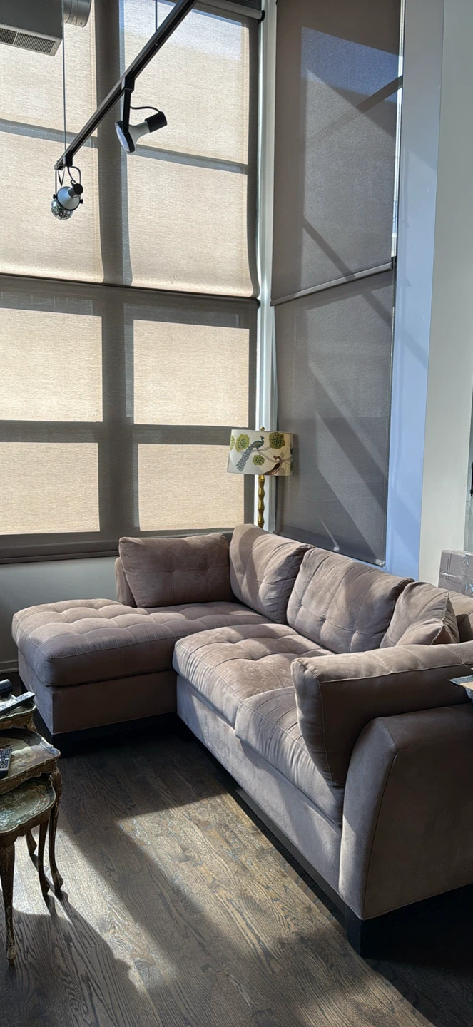 Comfortable Brown Sectional Sofa - photo 4
