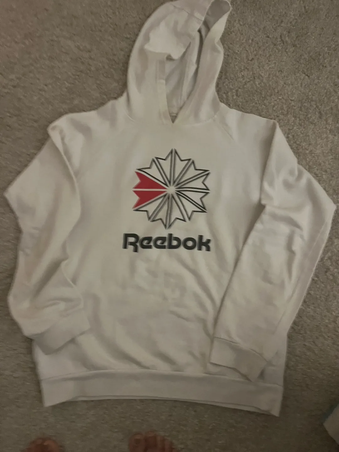 Reebok White Hoodie thumbnail
