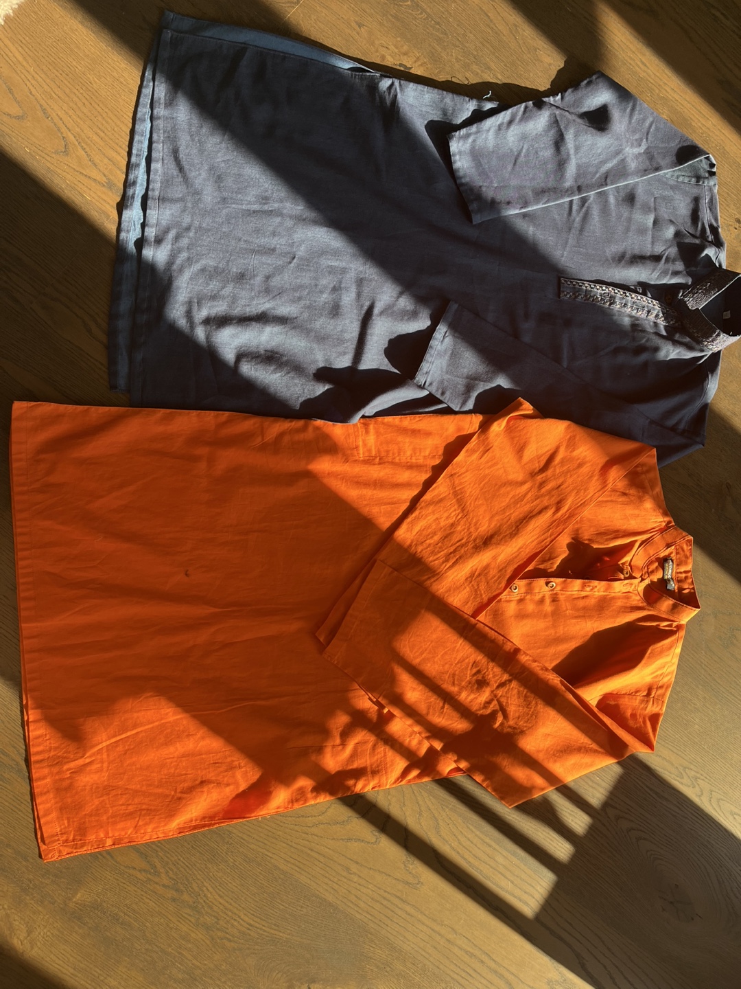Shirts  kurtas - Blue and Orange