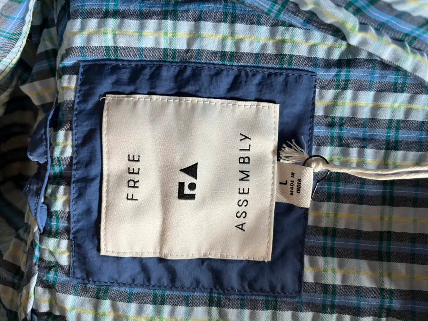 Assembly Plaid Zip Up Jacket - Size L image indicator(5)