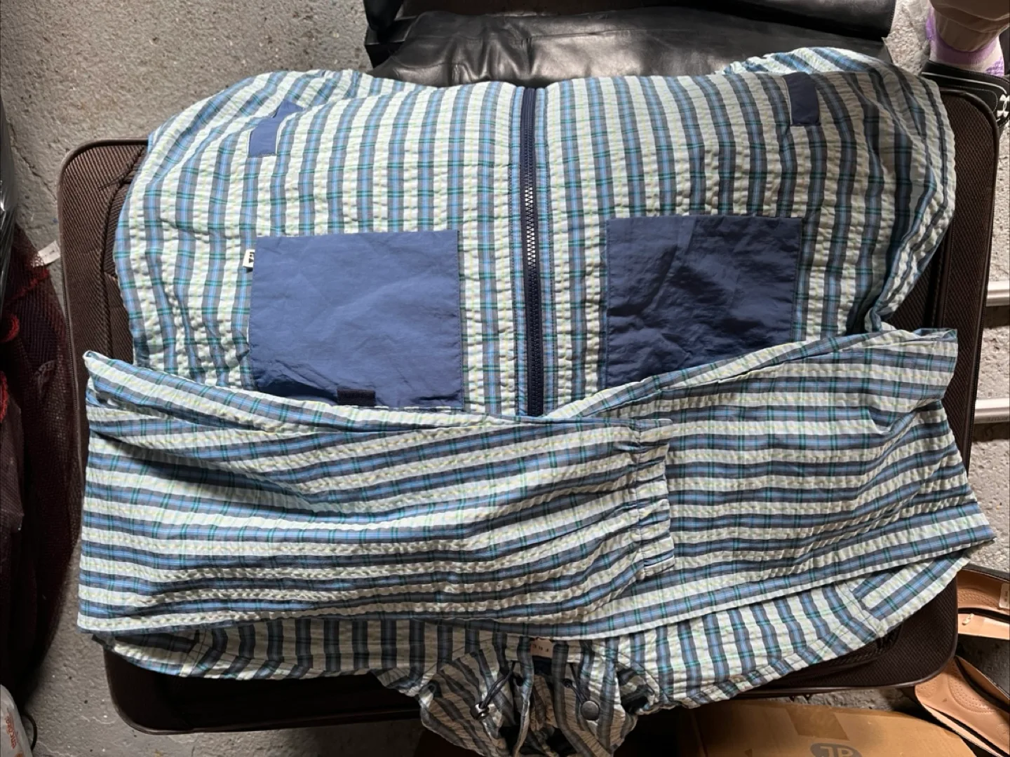 Assembly Plaid Zip Up Jacket - Size L image indicator(4)