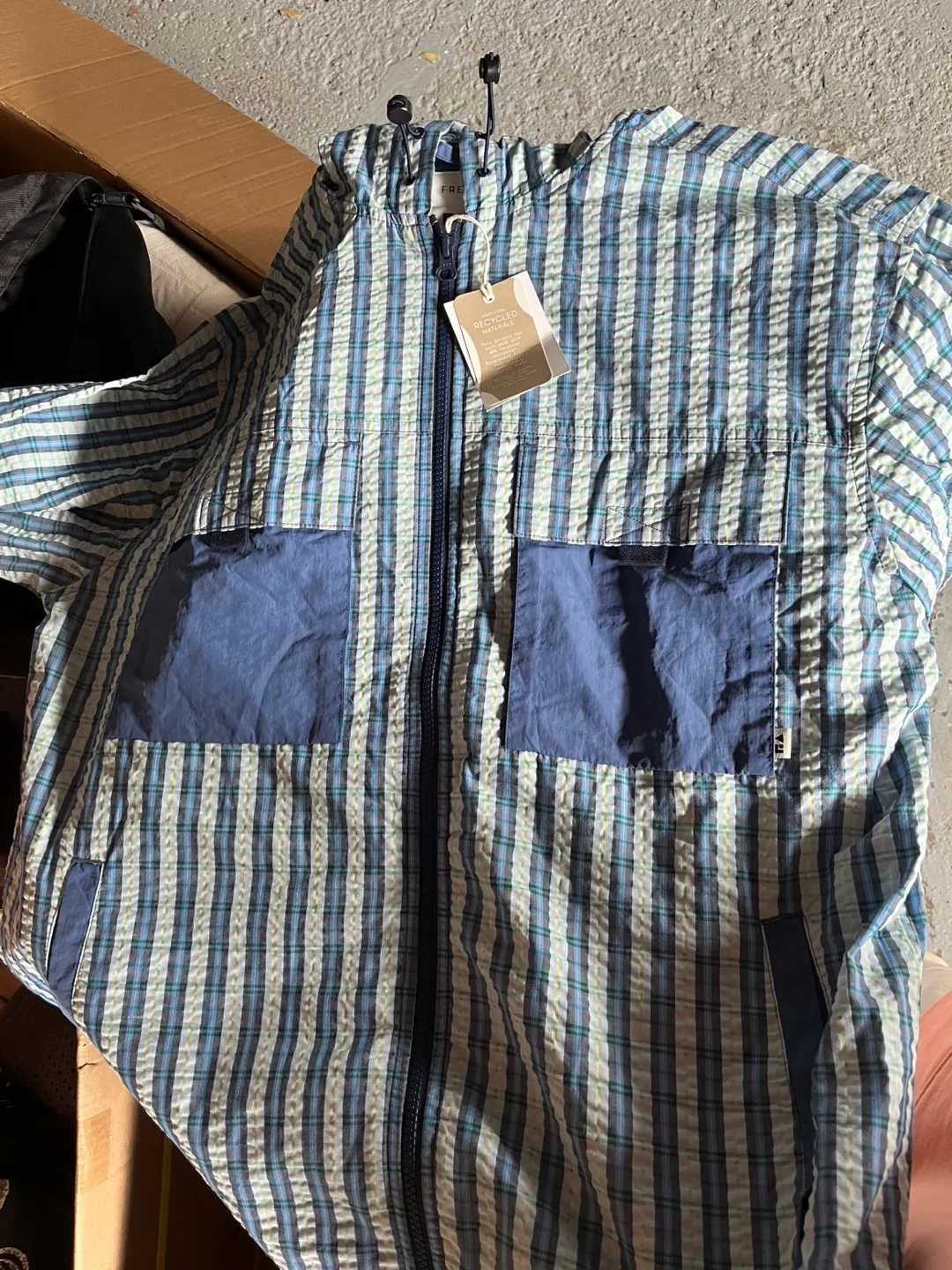 Assembly Plaid Zip Up Jacket - Size L image indicator(2)