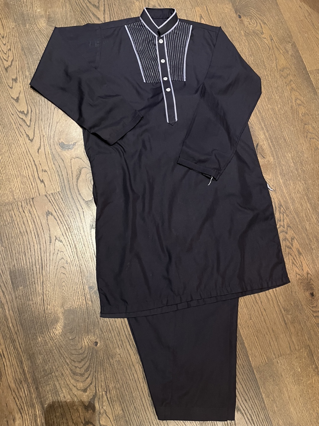 Black Kurta Pajama Set - photo 2