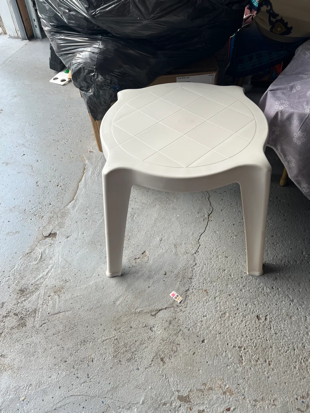 Small White Plastic Table thumbnail