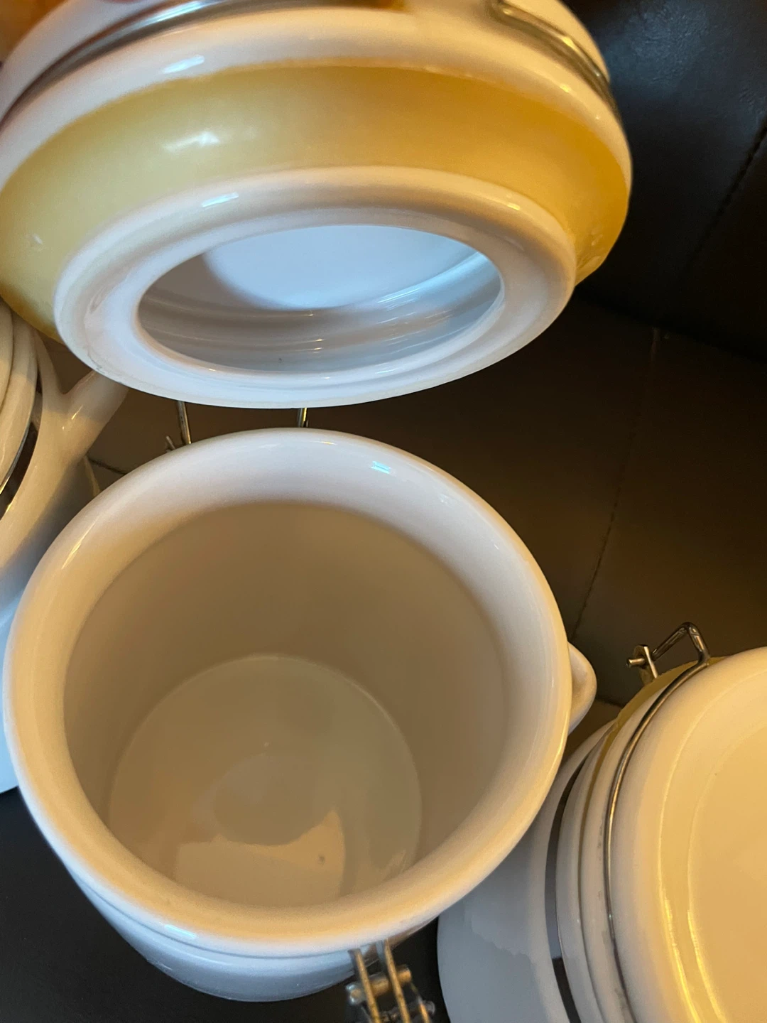 White Ceramic Canister Set - 4 Piece - photo 2
