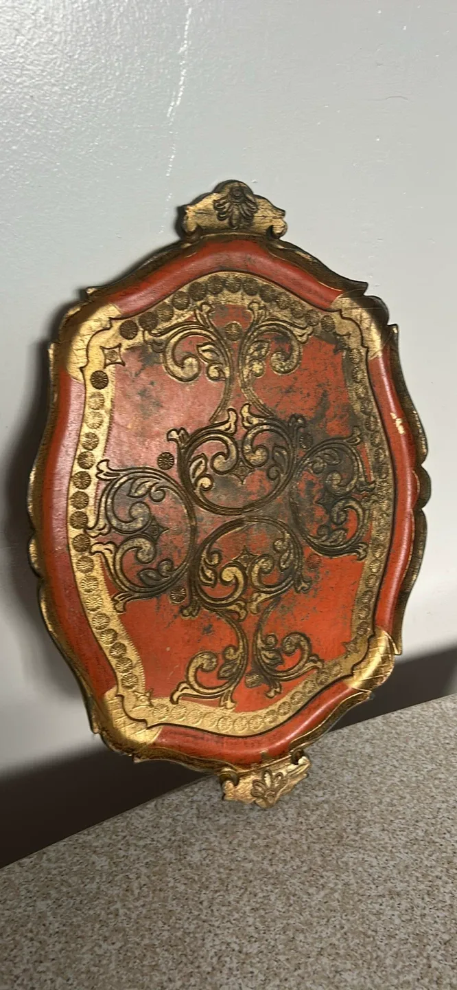 Vintage Made in Italy Decorative Tray thumbnail