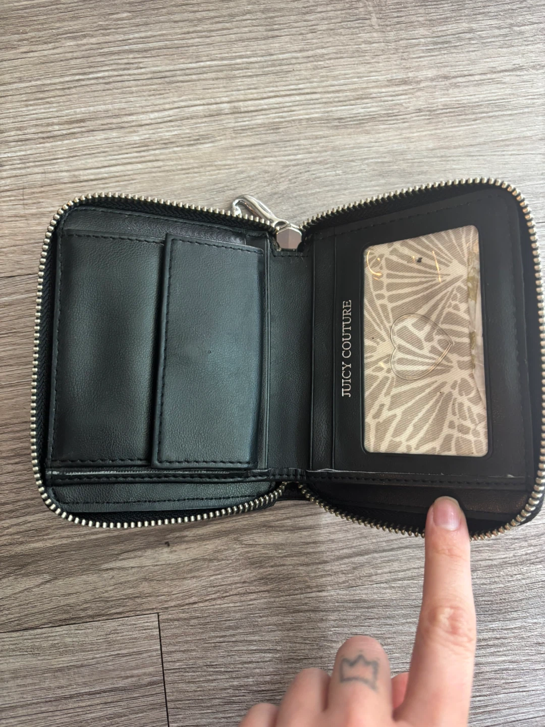 Juicy Couture Black Wallet Y2K - photo 3