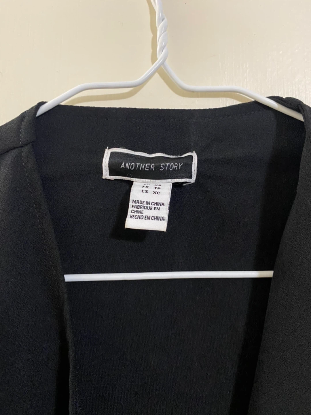Another Story Black Trench Coat - Size XS - photo 2