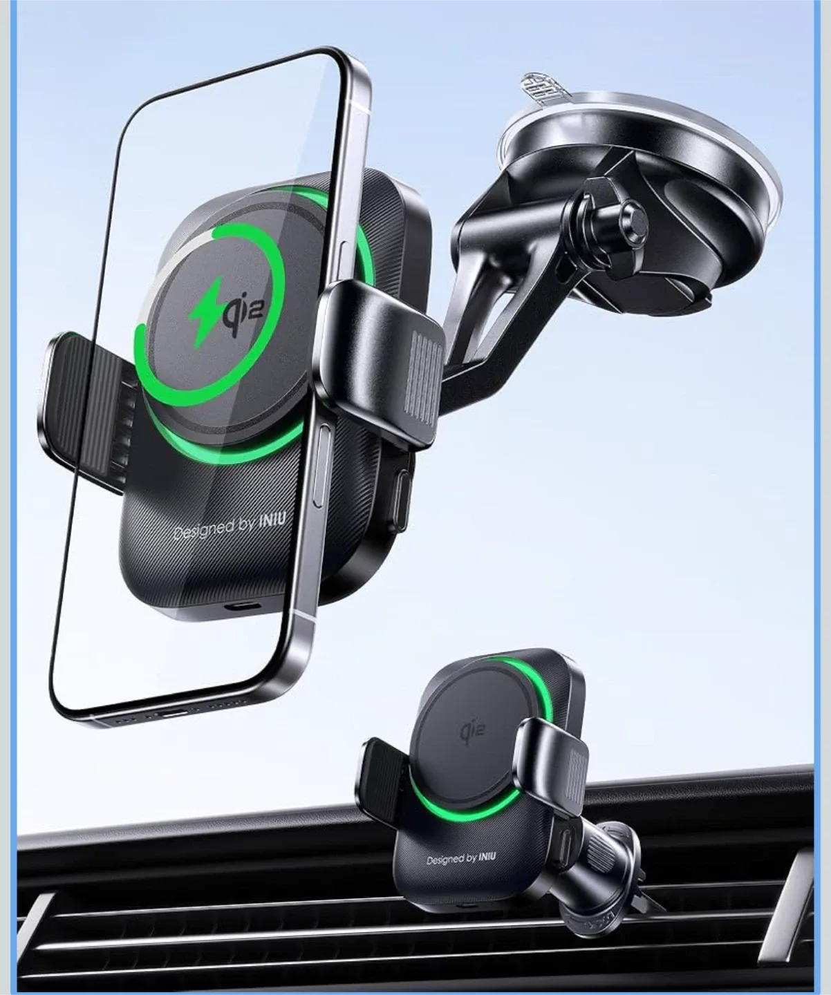 Cell Phone Mount Holder Charger for Car (MagSafe) image indicator(2)