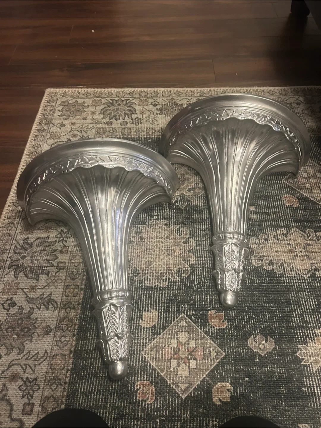 Silver Decorative Wall Shelf - Set of 2 thumbnail