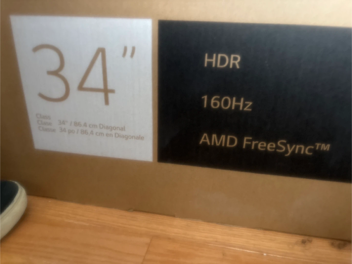 34" Monitor HDR 160Hz AMD FreeSync