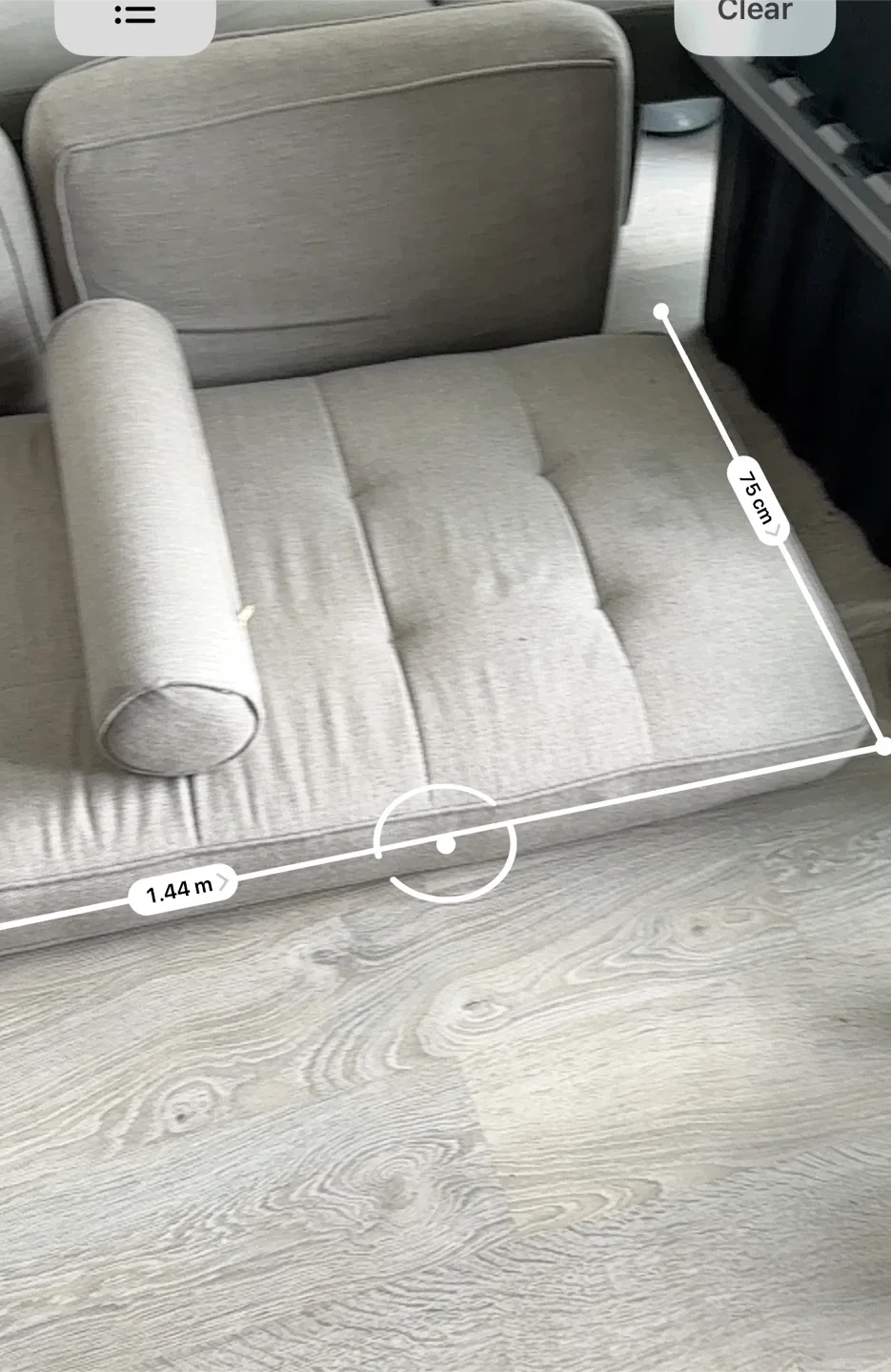 [Saturday Move out Sale] Sectional Sofa Cushion - Light Grey image indicator(2)
