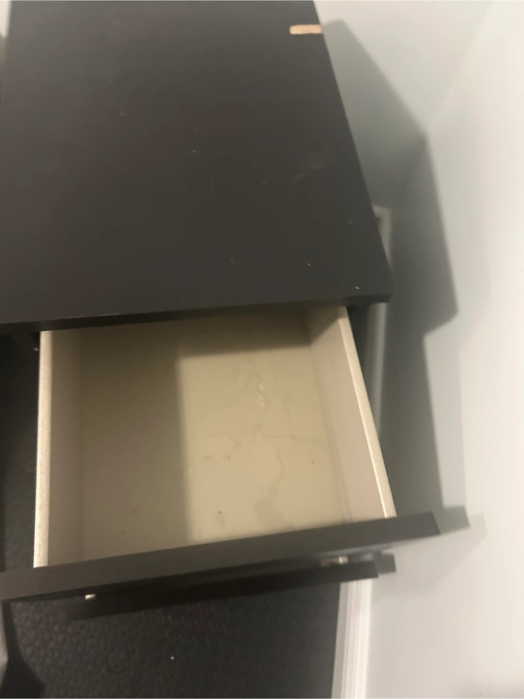 Ikea Mala Black 2-Drawer Nightstand - photo 3