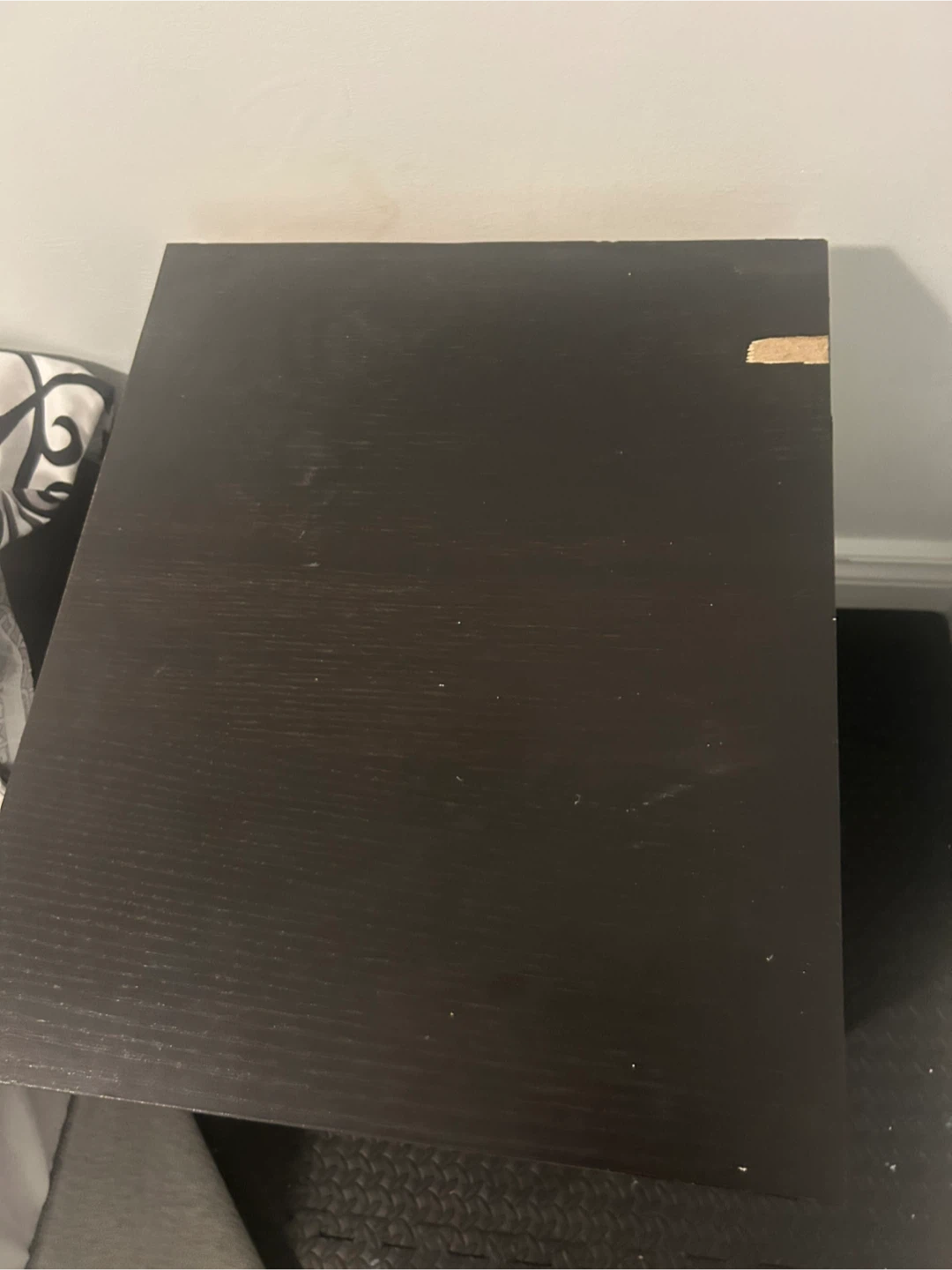 Ikea Mala Black 2-Drawer Nightstand - photo 2