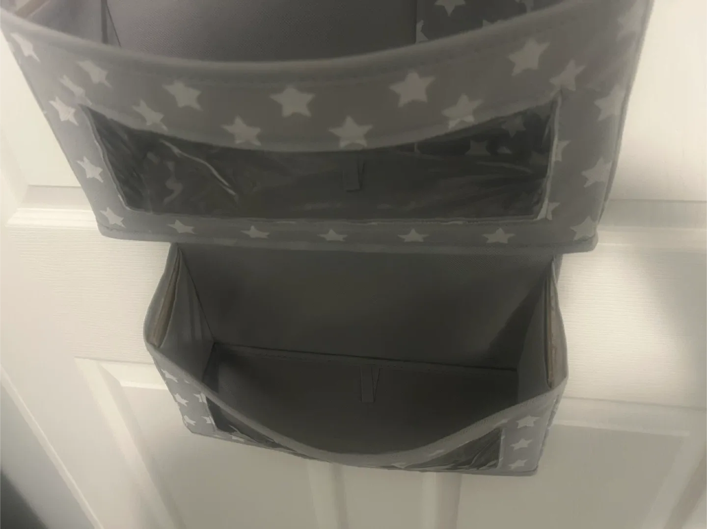 Vesta Baby Nursery Decor Grey Hanging Organizer image indicator(3)