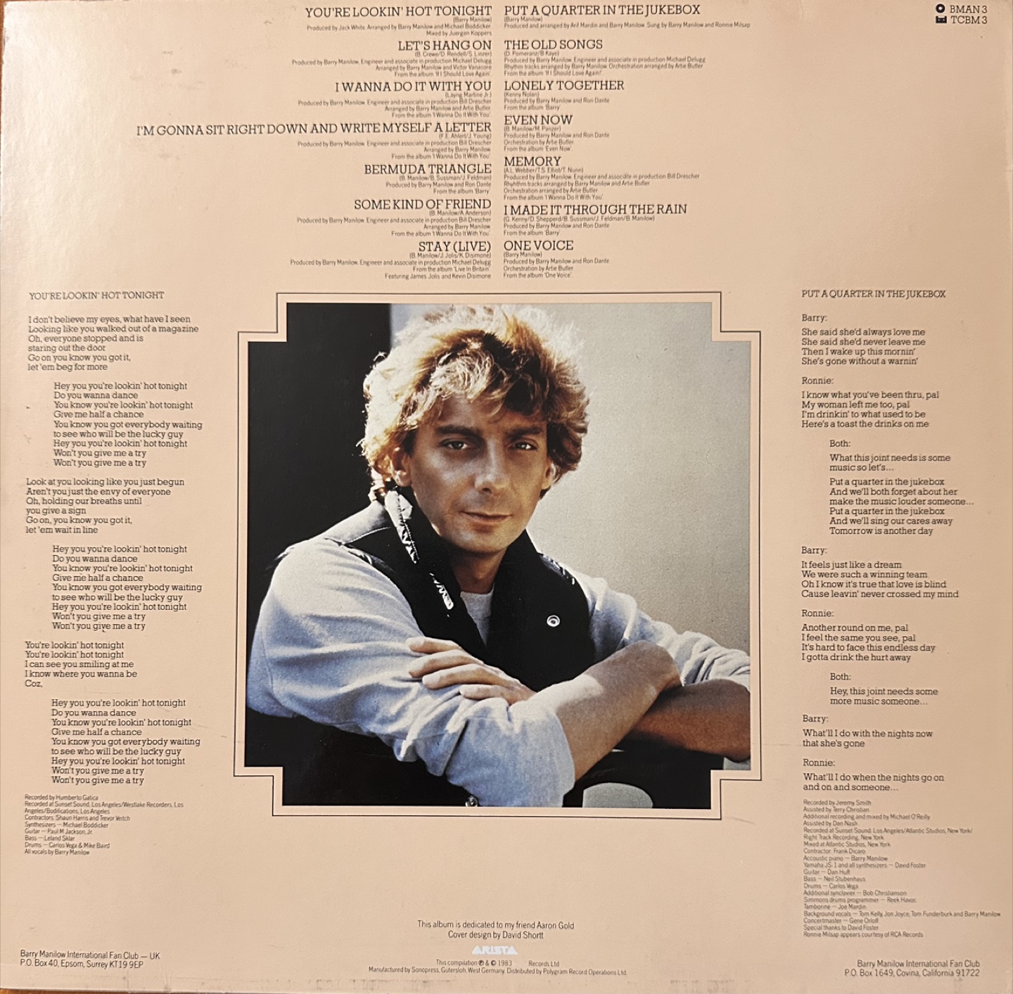 Barry Manilow - A Touch More Magic vintage Vinyl Record - photo 2