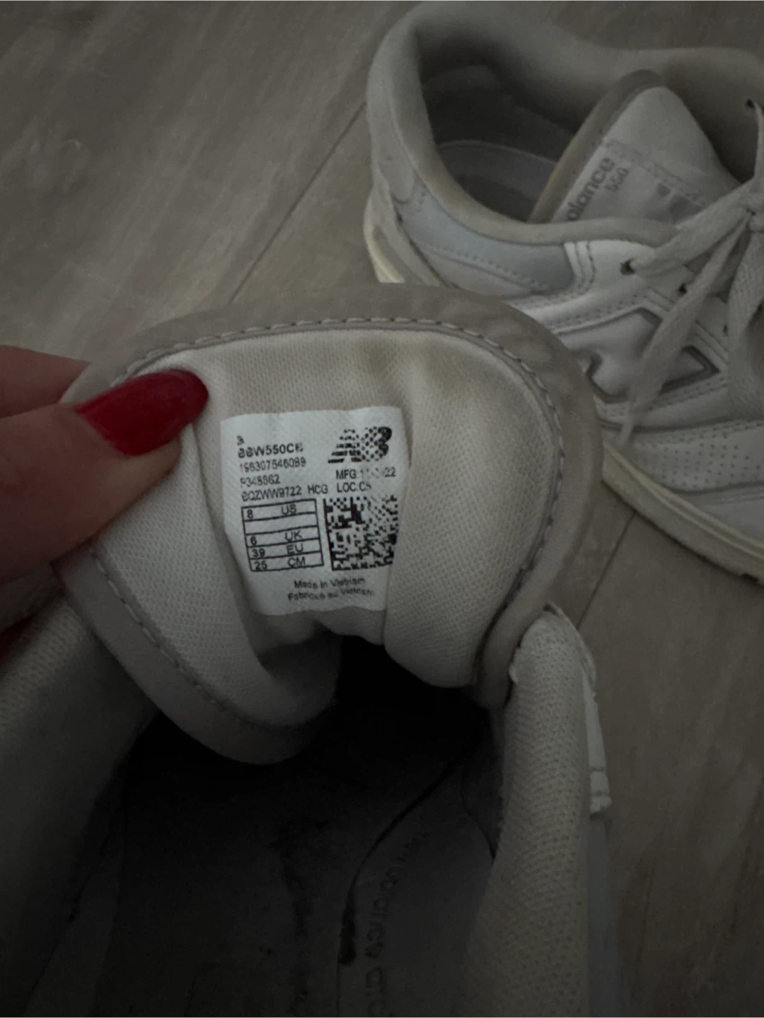New Balance 550 White/Grey, US 8 - photo 3