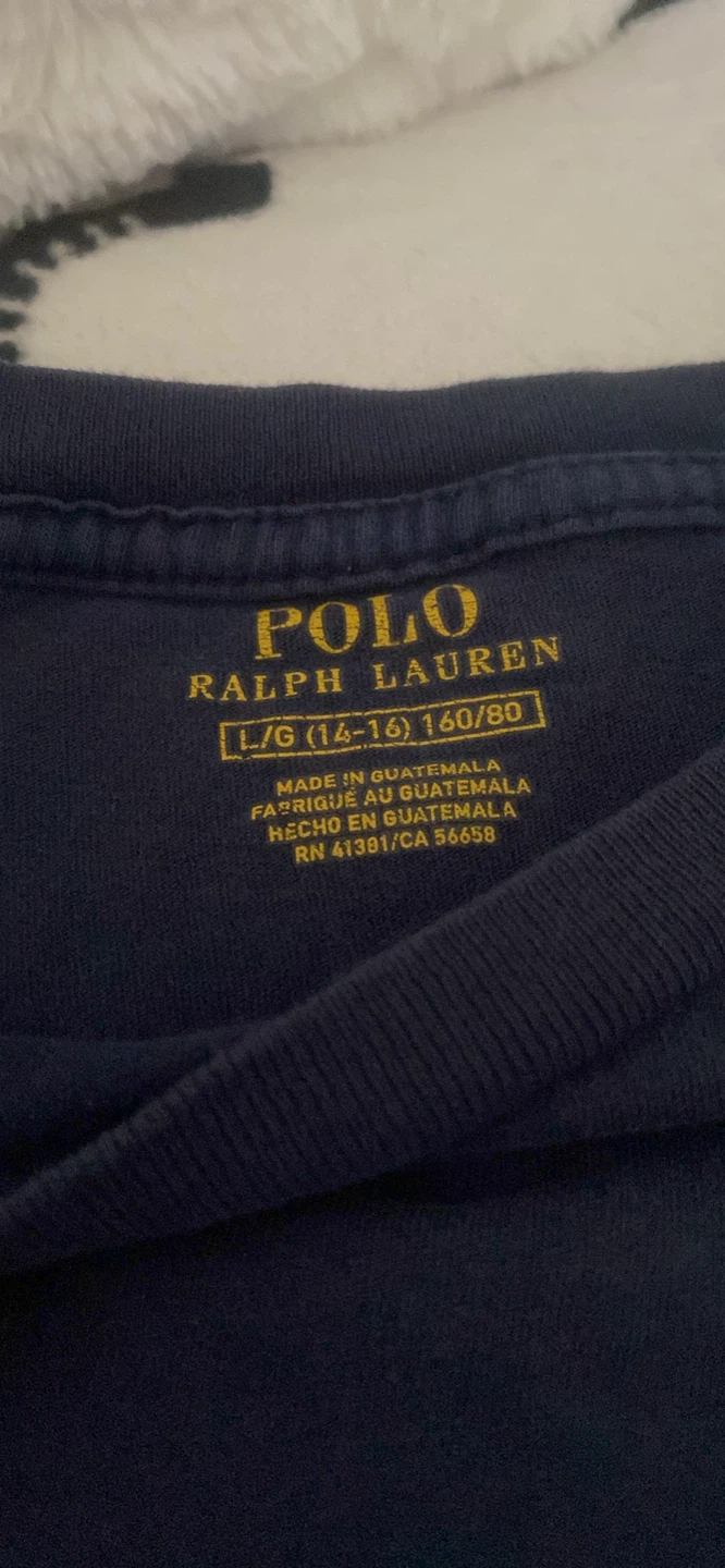 Polo Ralph Lauren Navy T-Shirt Size L (14-16) - photo 2