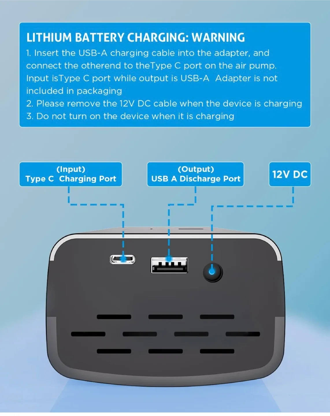 *Brand New*Tire Inflator Portable Air Compressor image indicator(6)