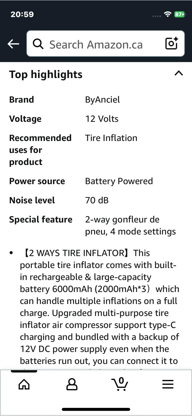 *Brand New*Tire Inflator Portable Air Compressor image indicator(7)
