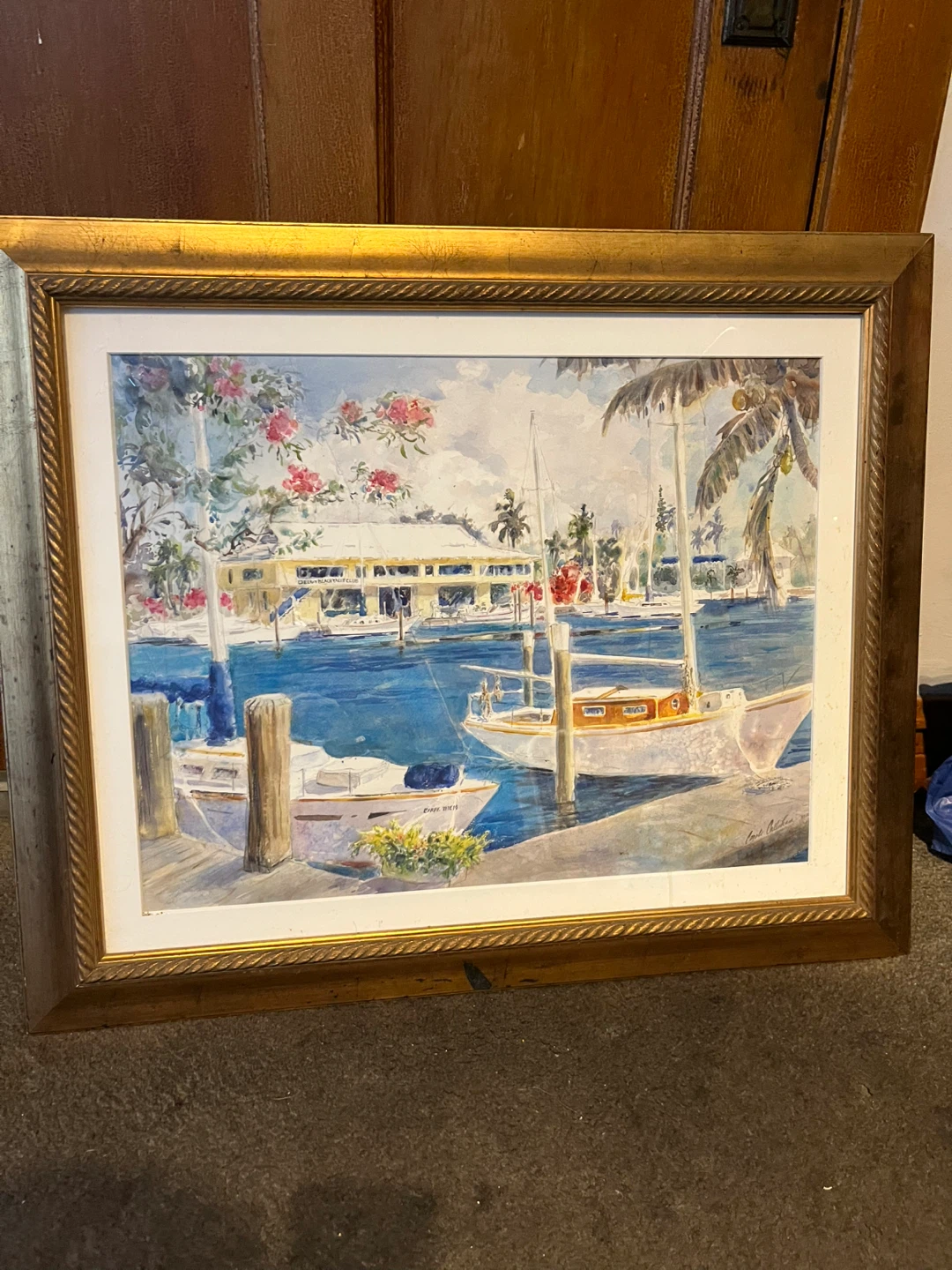 Carole Callahan Framed Watercolor