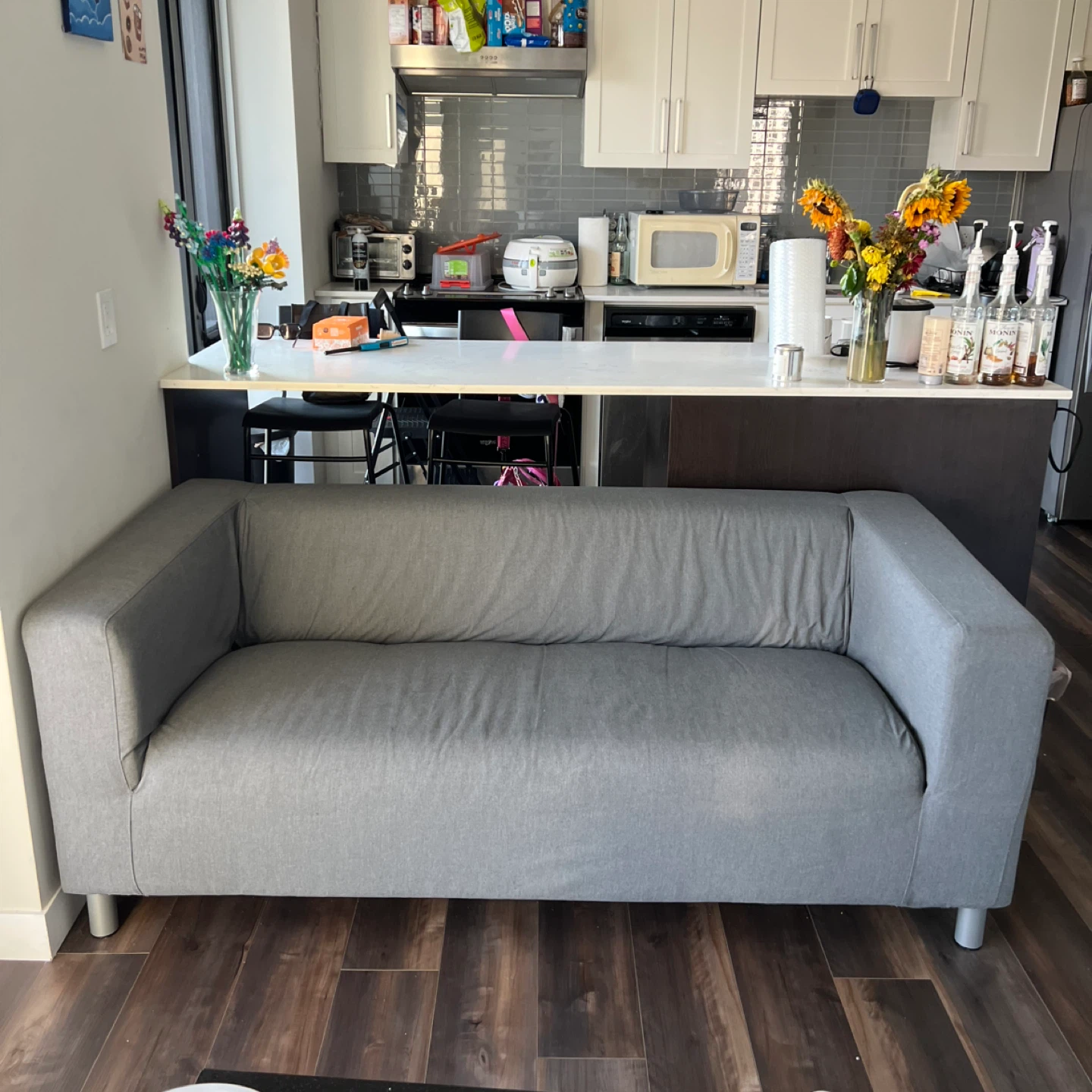 IKEA KLIPPAN Grey Sofa / Love Seat