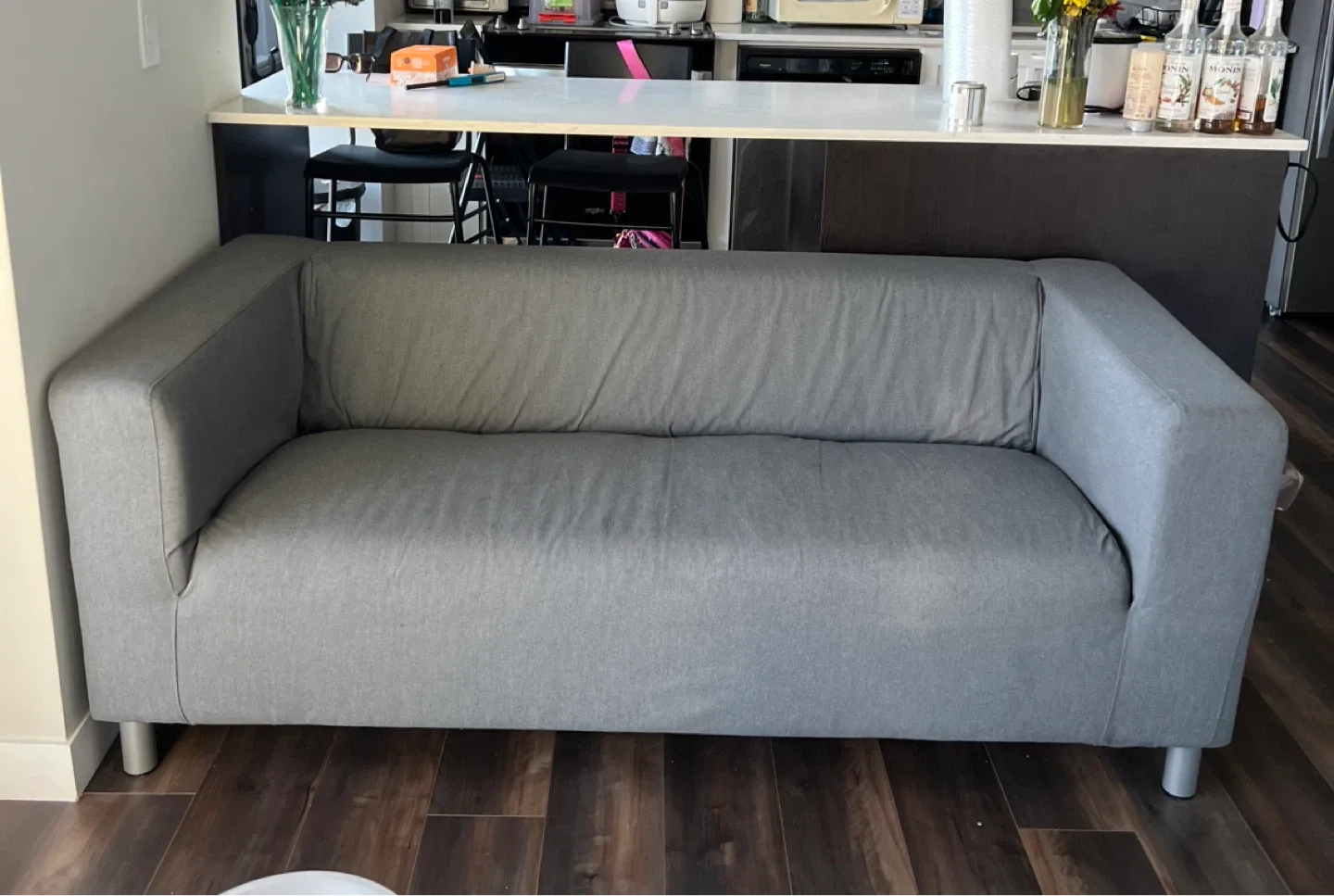 IKEA KLIPPAN Grey Sofa / Love Seat image indicator(3)