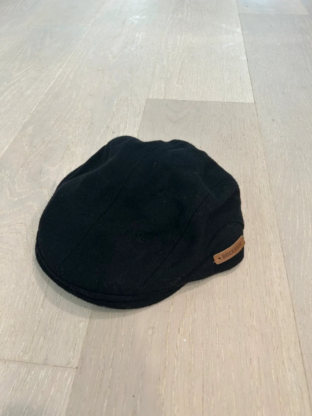 Buckaroo Black Flat Cap
