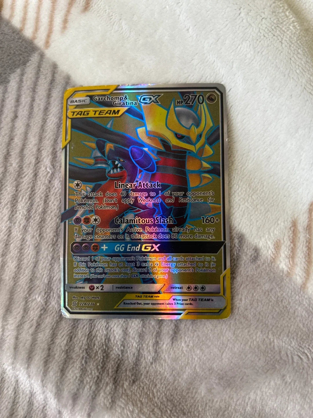 Garchomp & Giratina GX Tag Team Pokemon Card
