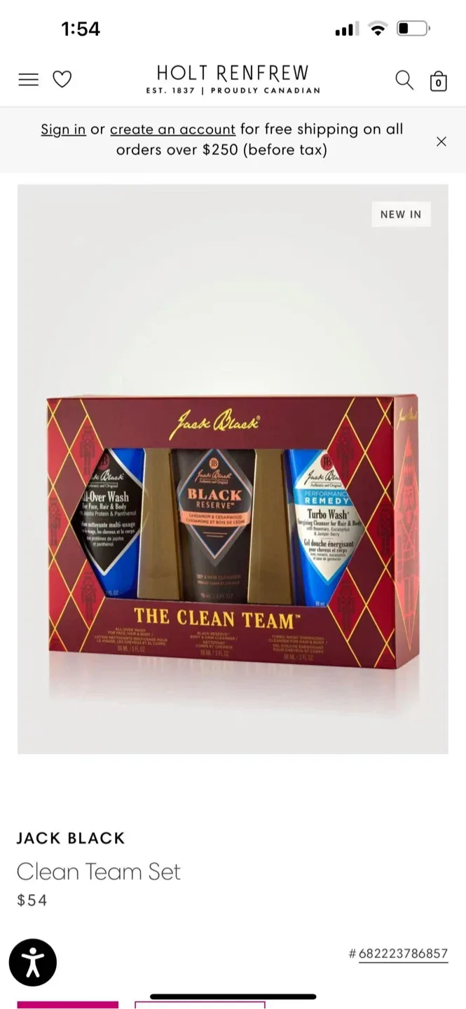 Jack Black The Clean Team Set | Gift Set for Men thumbnail
