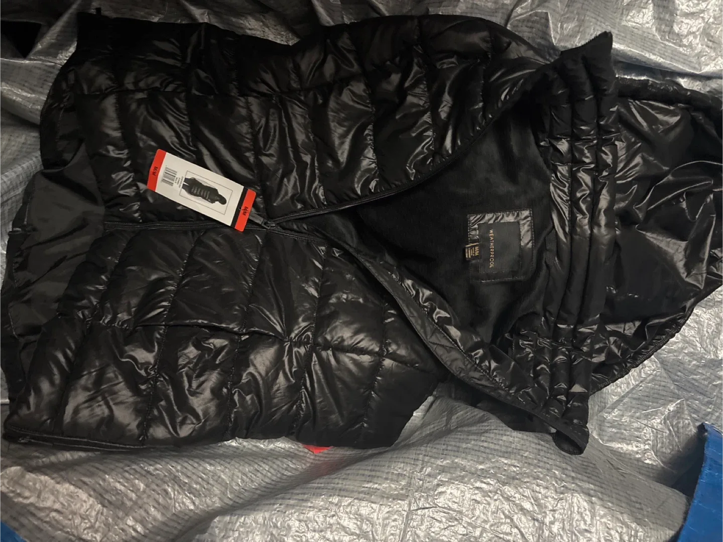 Weatherproof Black Puffer Vest - Size M thumbnail