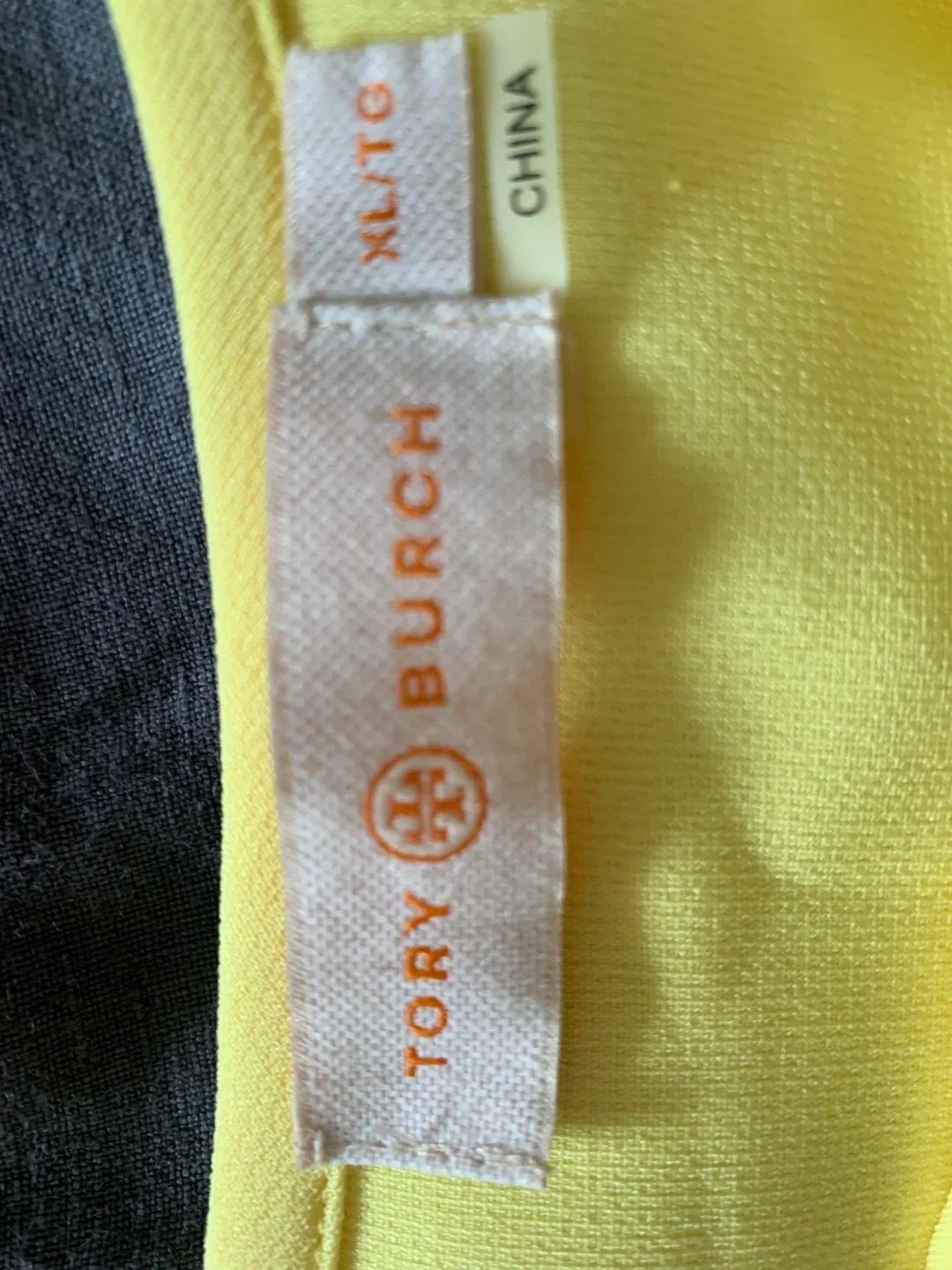 Tory Burch Yellow Blouse - Size XL image indicator(2)