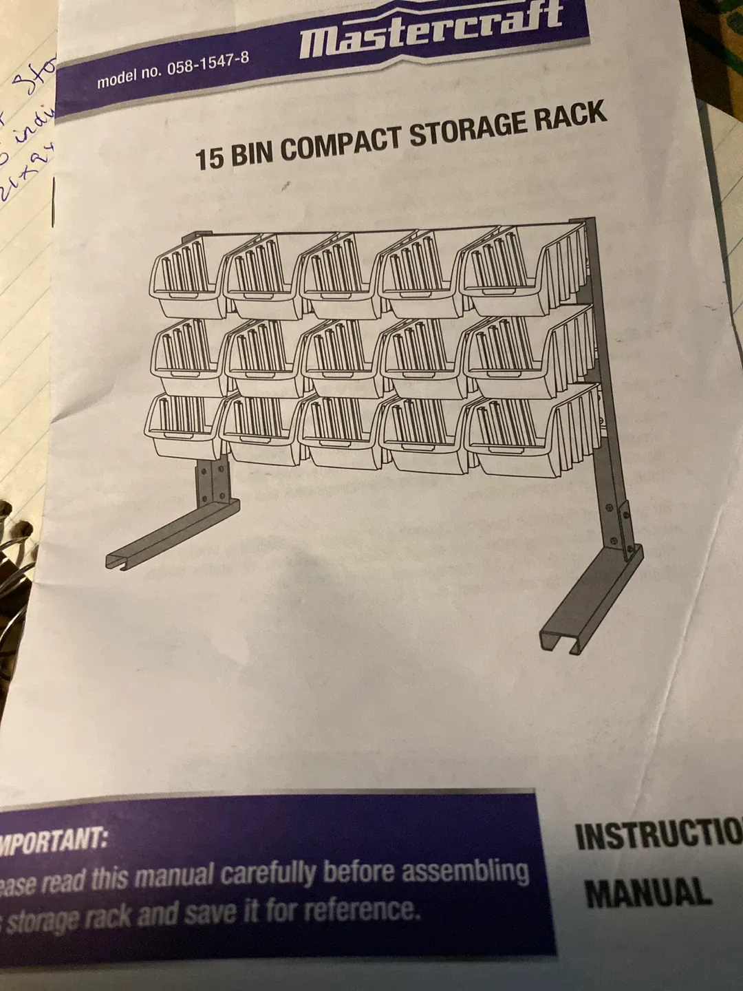 Mastercraft 15 Bin Compact Storage Rack image indicator(2)