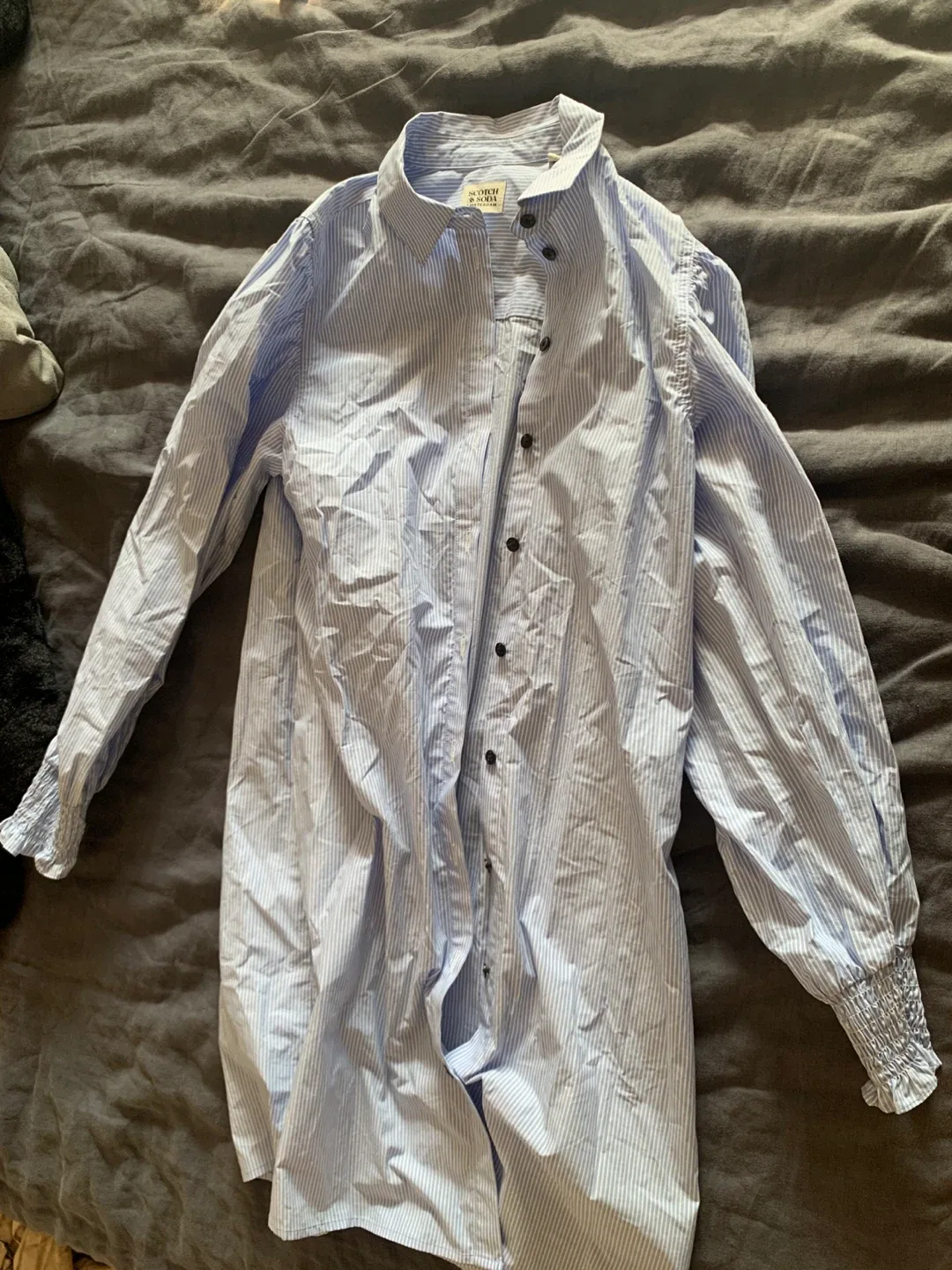 Scotch & Soda Striped Shirt Dress - Size 14 thumbnail