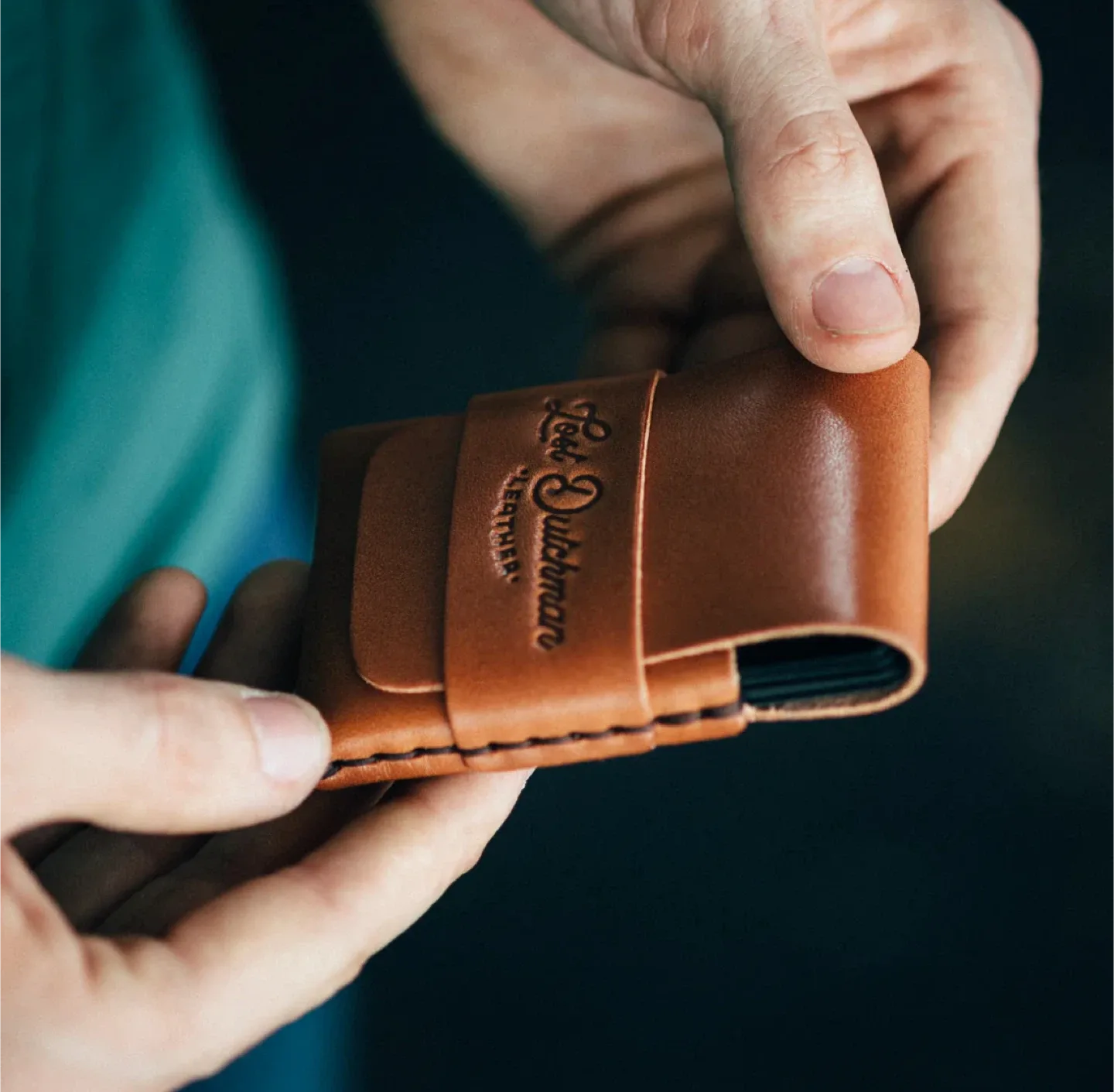 Lost Dutchman Leather Finnigan Wallet - Brown thumbnail