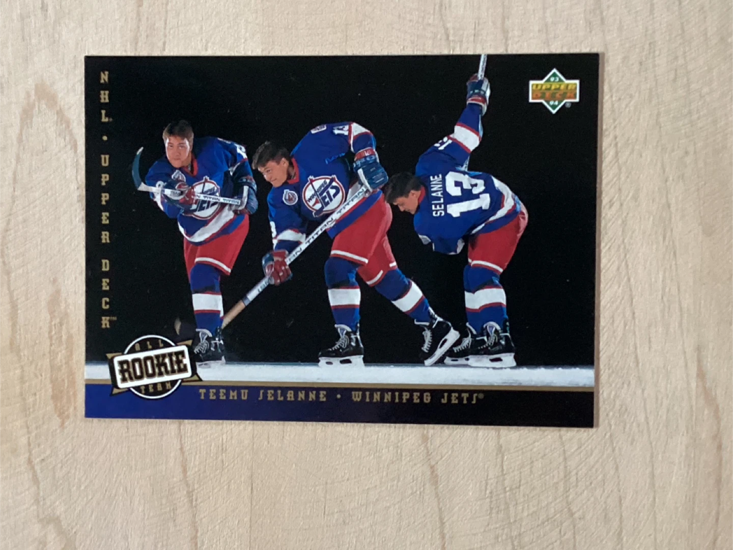 1993-94 UPPER DECK HOF TEEMU SELANNE Rookie Card #281