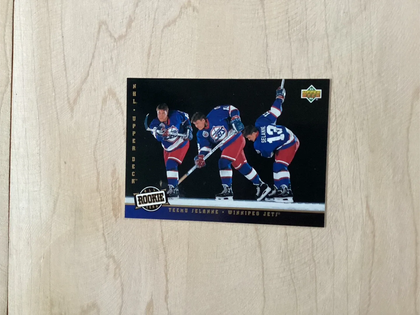 1993-94 UPPER DECK HOF TEEMU SELANNE Rookie Card #281 image indicator(4)