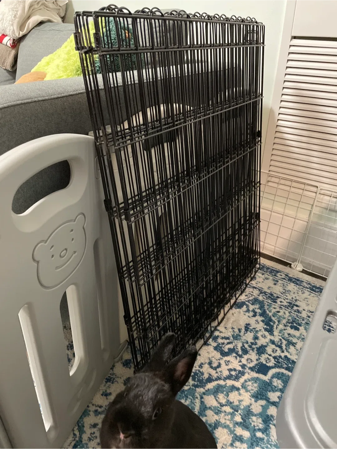 🥕 Black metal exercise dog pen image indicator(3)