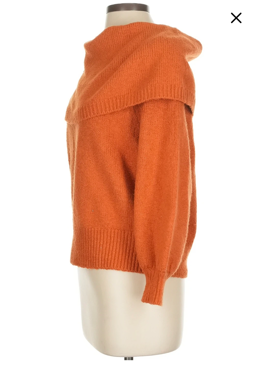 Anthropologie Burnt Orange Slouchy Long Sleeve Sweater Size XS - photo 3