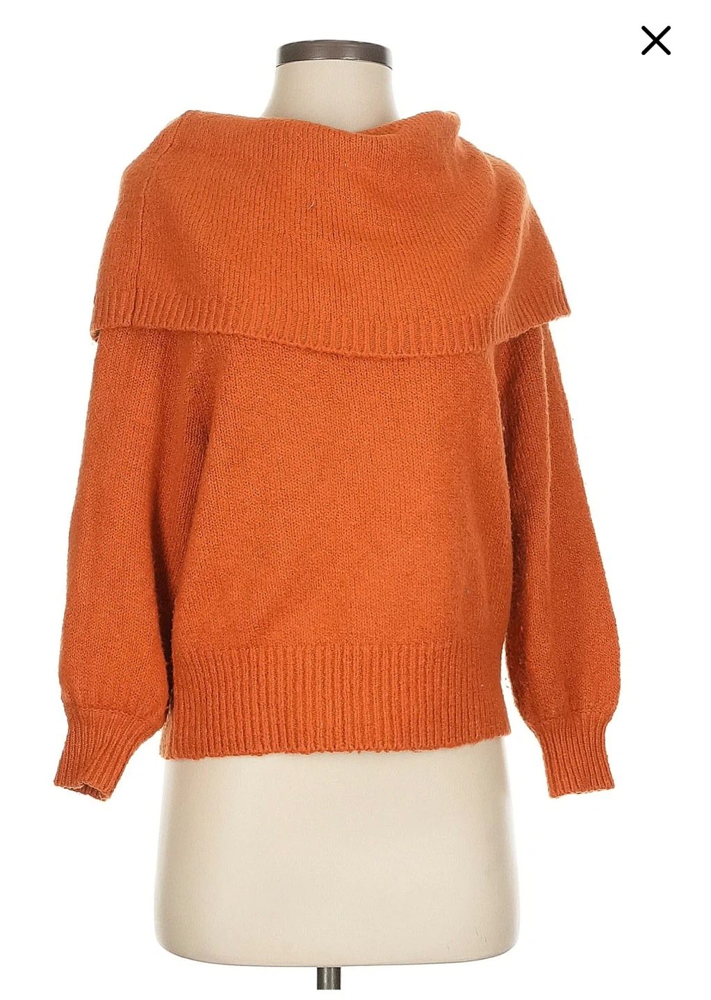 Anthropologie Burnt Orange Slouchy Long Sleeve Sweater Size XS