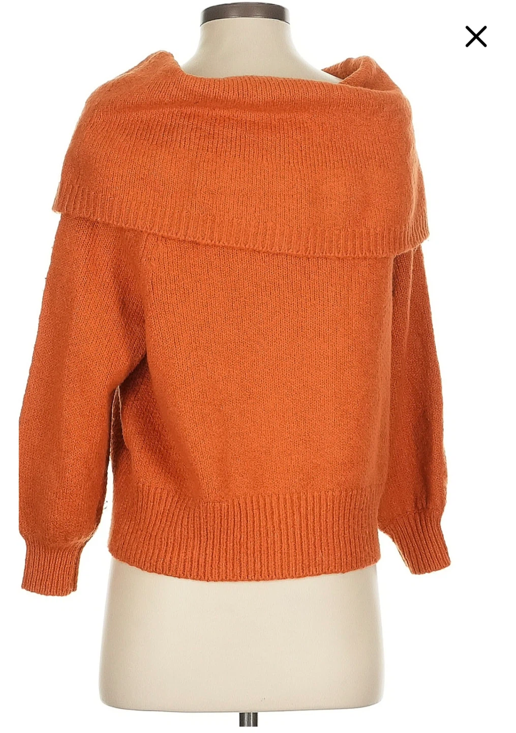 Anthropologie Burnt Orange Slouchy Long Sleeve Sweater Size XS - photo 2