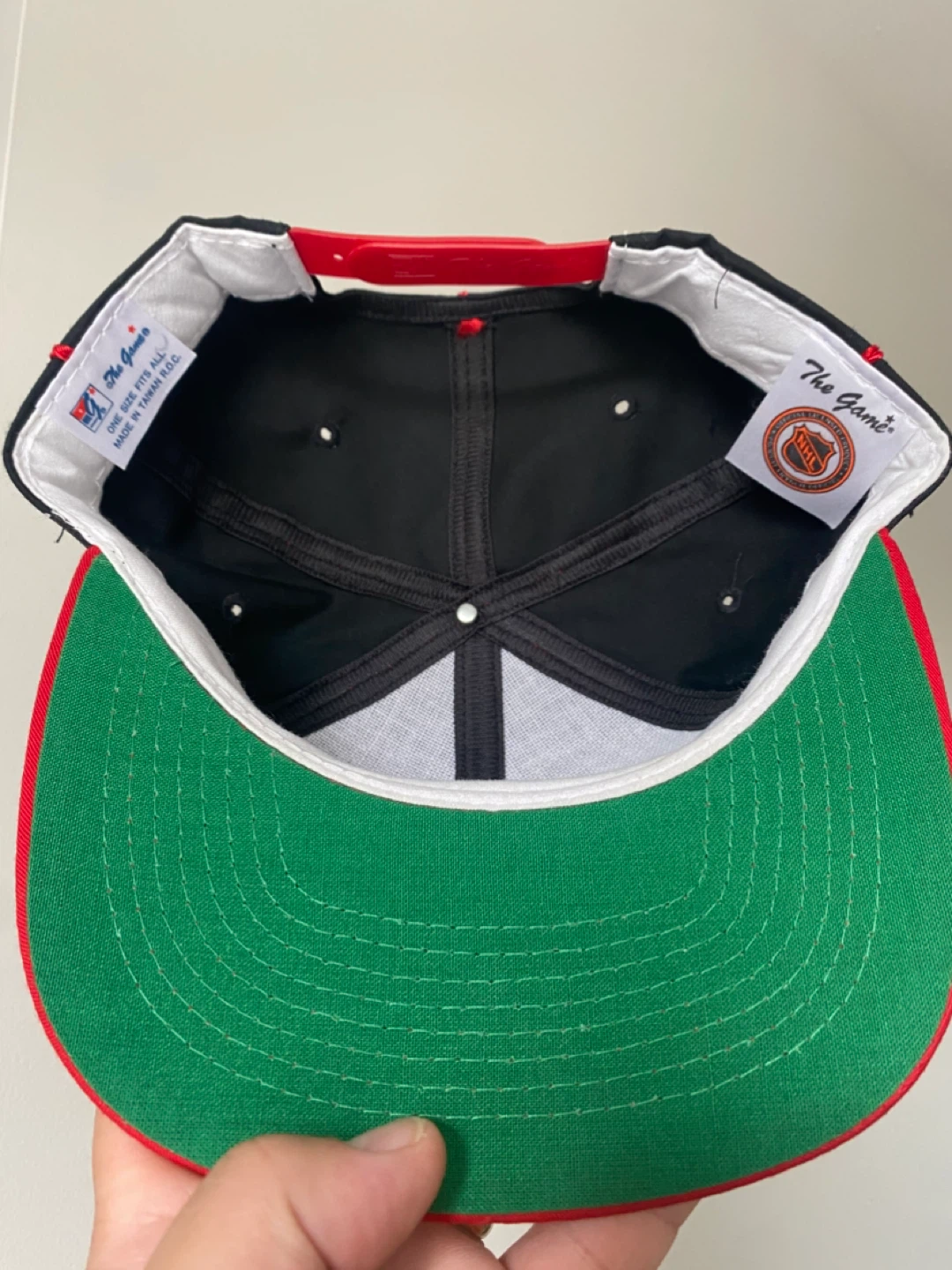 Vintage 90s Rare Ottawa Senators The Game Split Bar Snapback Hat - photo 4