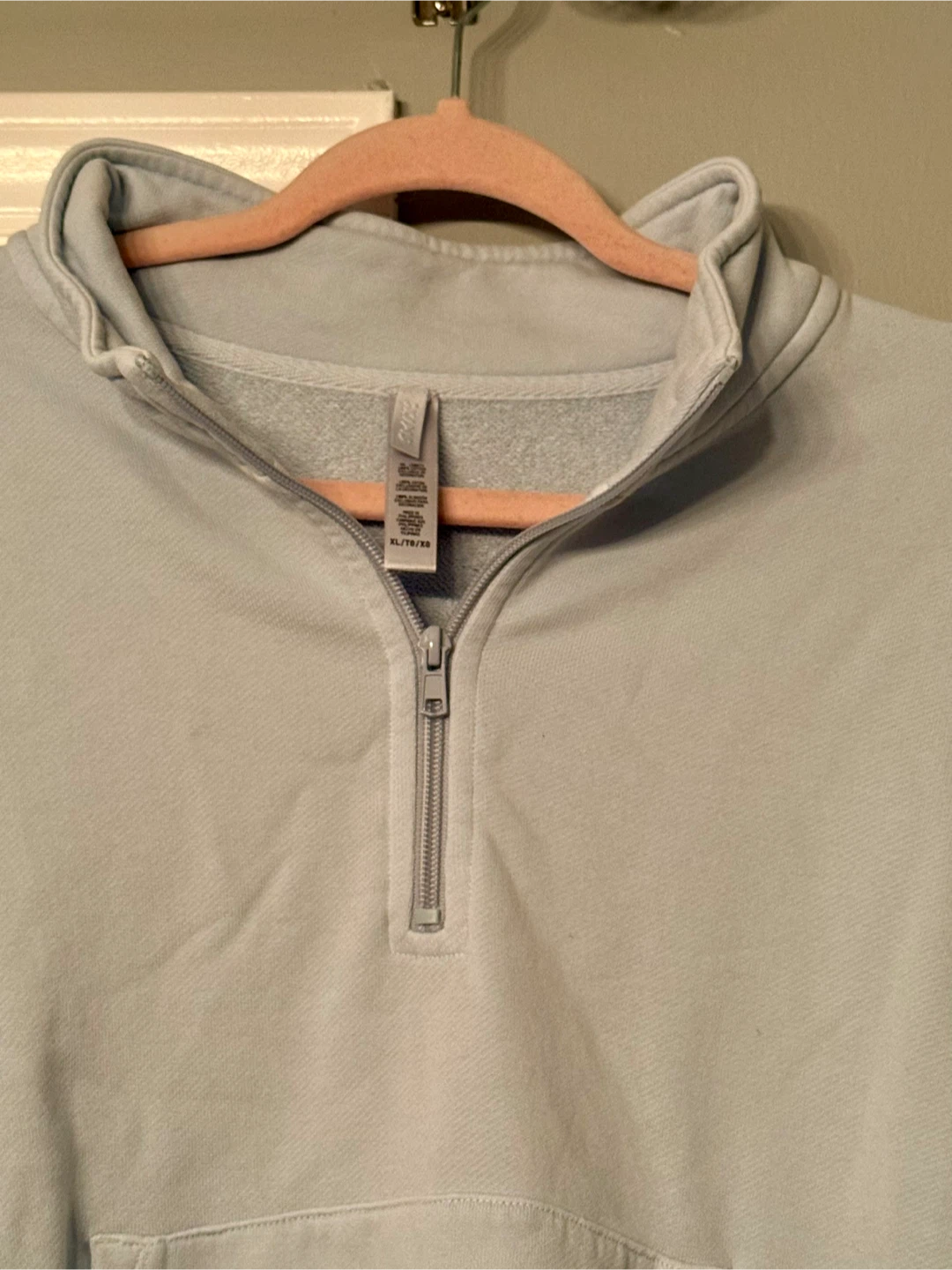 Skims Shrunken Half Zip Long Sleeve Top Size XL - photo 3