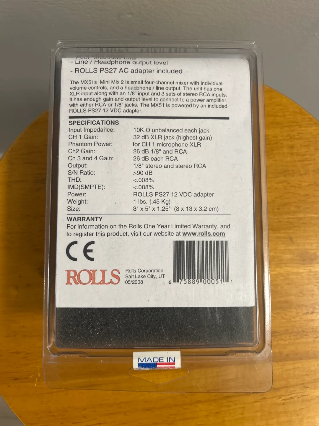 New Rolls MX51s Mini Mix II 4-Channel Mixer image indicator(3)