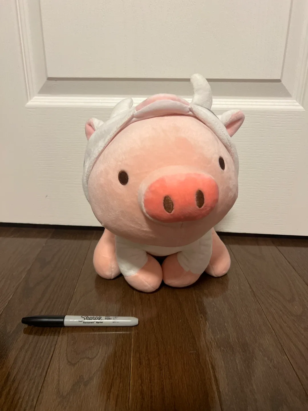 Miniso Pink Pig Cow Costume Plush thumbnail