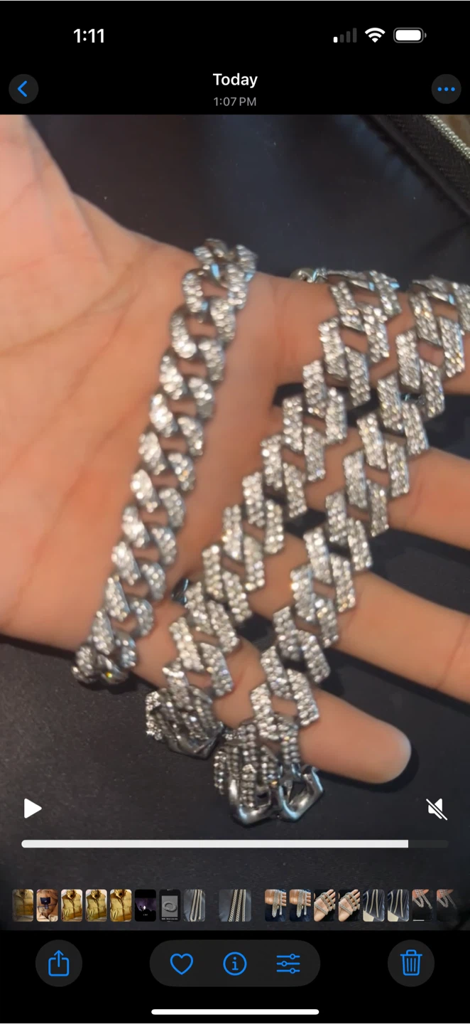 Cuban Link Chain - Silver - photo 2