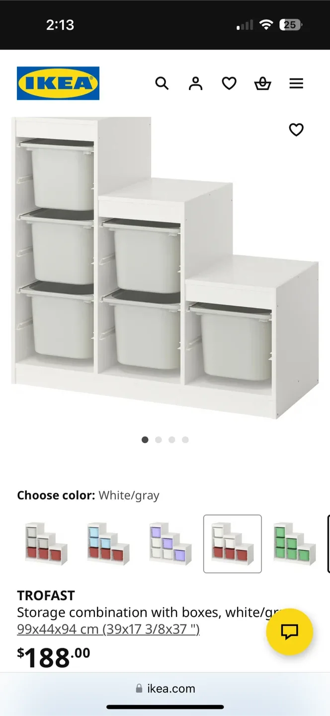 IKEA TROFAST Storage Combination with Boxes image indicator(2)