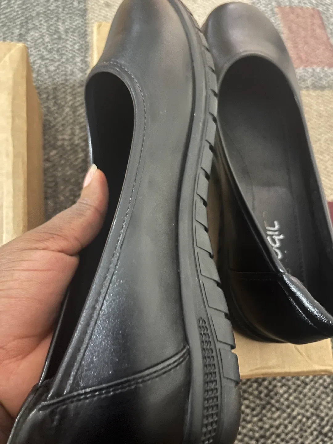 Paco Gil Black Leather Flats Size 40 (US 9) image indicator(2)