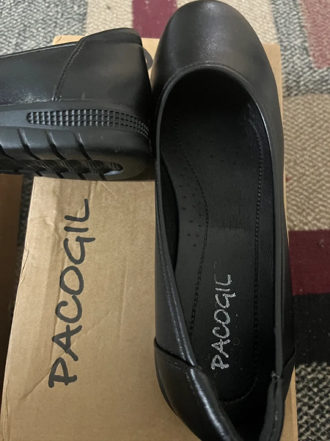 Paco Gil Black Leather Flats Size 40 (US 9) image indicator(7)