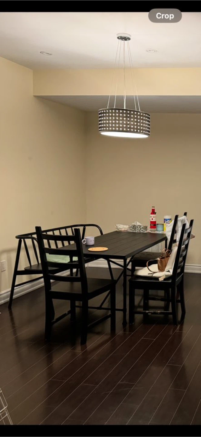 Black Dining Table and Chairs - photo 2